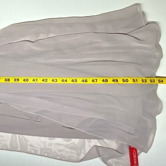 NWT | Social Bridesmaid | Off-Shoulder Bodice Trumpet Gown | Taupe | 4R - Picture 10 of 13